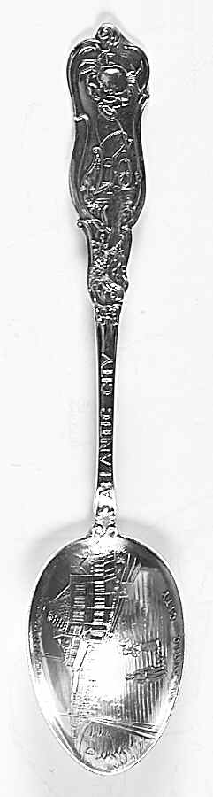 New Jersey Souvenir Spoons Absecon Lighthouse Handle - No Box by Unknown Mfg Silver-1