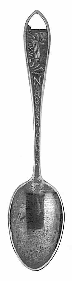 New York Souvenir Spoon Niagara Falls - No Box by Unknown Mfg Silver-1