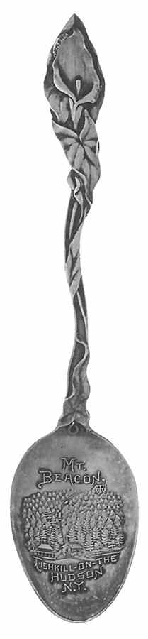 New York Souvenir Spoon Mt Beacon-Fishkill On Hudson - No Box by Unknown Mfg Silver-1