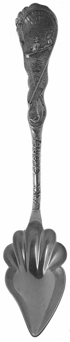 New York Souvenir Spoon Rogers Slide-Lake George - No Box 42 by Unknown Mfg Silver-1