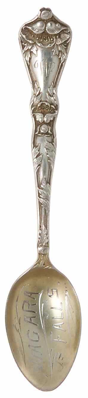 New York Souvenir Spoon Niagara Falls - No Box by Unknown Mfg Silver-1