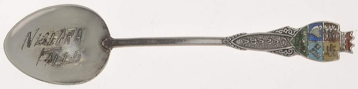 Canada Souvenir Spoon-Sterling Niagra Falls - No Box by Unknown Mfg Silver-1