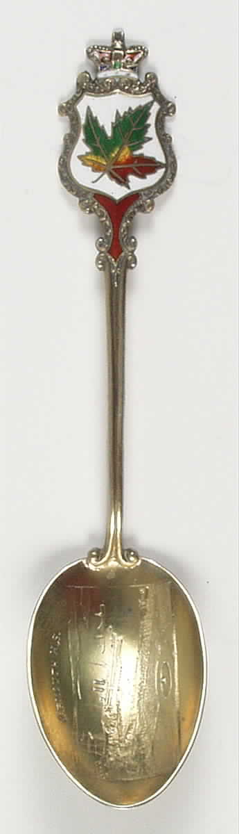 Canada Souvenir Spoon-Sterling Varmouth - No Box by Unknown Mfg Silver-1