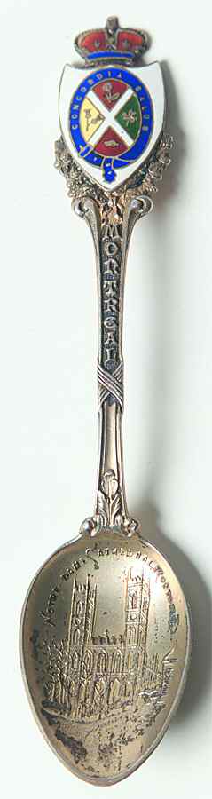 Canada Souvenir Spoon-Sterling Sterling And Enamel - No Box by Unknown Mfg Silver-1