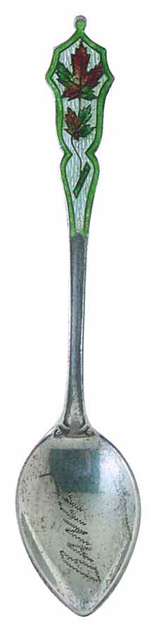 Canada Souvenir Spoon-Sterling Banff - No Box by Unknown Mfg Silver-1