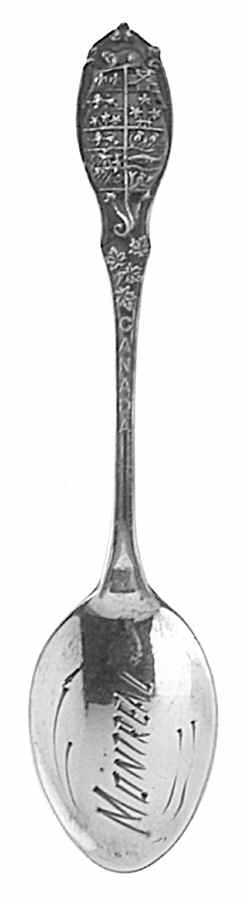 Canada Souvenir Spoon-Sterling Montreal-Sterling - No Box by Unknown Mfg Silver-1
