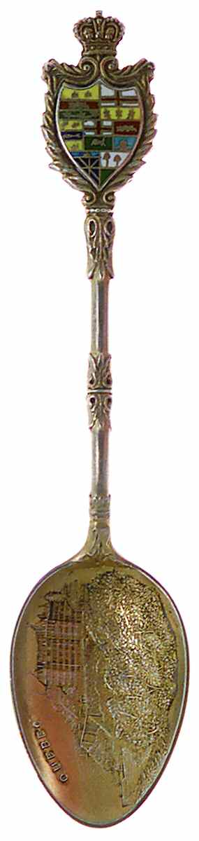 Canada Souvenir Spoon-Sterling Quebec Cnaada - No Box by Unknown Mfg Silver-1