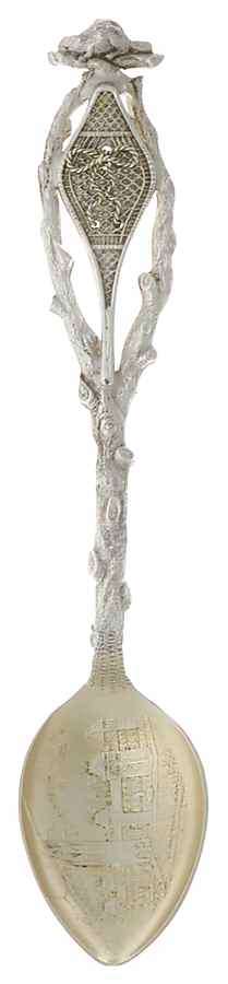 Canada Souvenir Spoon-Sterling Ottawa-Snow Shoe & Beaver Handle - No Box by Unknown Mfg Silver-1