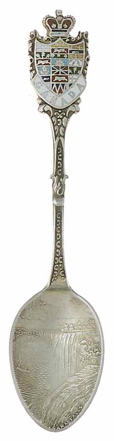 Canada Souvenir Spoon-Sterling Nigara Falls - No Box by Unknown Mfg Silver-1