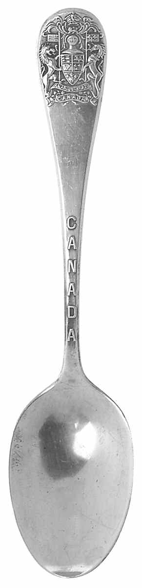 Canada Souvenir Spoon-Sterling Plain Bowl - No Box by Unknown Mfg Silver-1