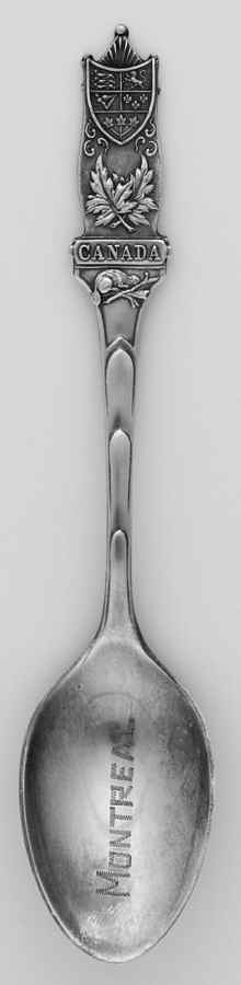 Canada Souvenir Spoon-Sterling Montreal - No Box by Unknown Mfg Silver-1