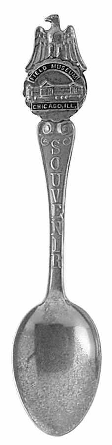 Illinois Souvenir Spoon Field Museum-Chicago - No Box by Unknown Mfg Silver-1