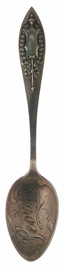 Illinois Souvenir Spoon Peoria Il - No Box by Unknown Mfg Silver-1