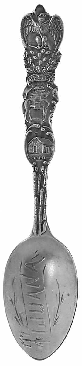 Mexico Souvenir Spoon Tijuana - No Box by Unknown Mfg Silver-1