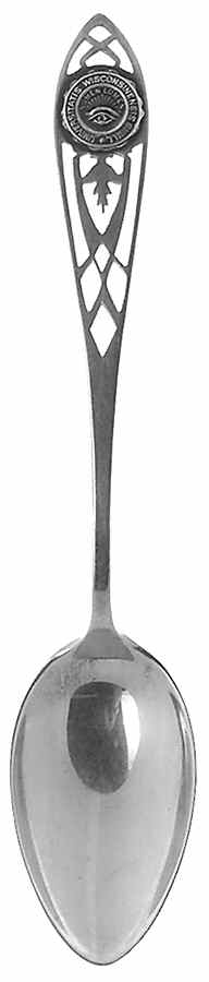 Wisconsin Souvenir Spoon State Seal On Handle - No Box by Unknown Mfg Silver-1