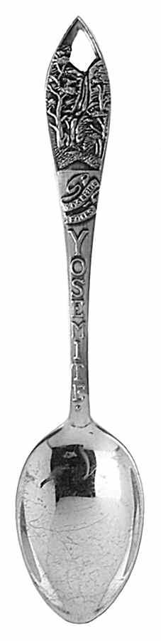 California Souvenir Spoon Yosemite National Park - No Box by Unknown Mfg Silver-1