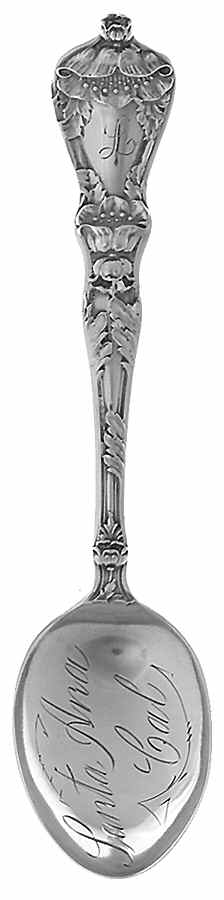 California Souvenir Spoon Santa Ana - No Box by Unknown Mfg Silver-1