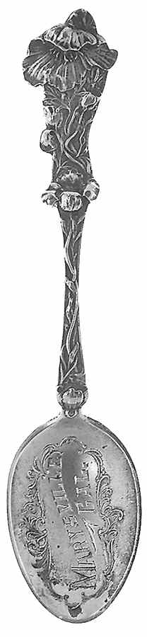 California Souvenir Spoon Marysville - No Box by Unknown Mfg Silver-1
