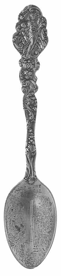 California Souvenir Spoon Mount Lowe Railroad - No Box by Unknown Mfg Silver-1