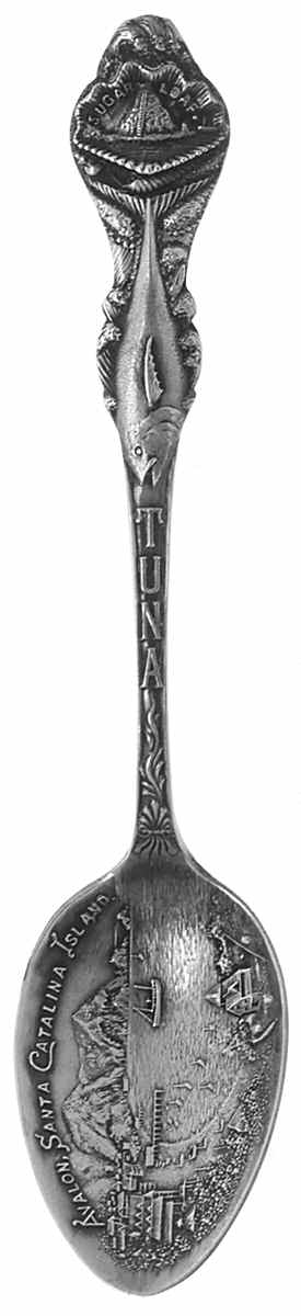 California Souvenir Spoon Avalon, Catalina Island - No Box by Unknown Mfg Silver-1