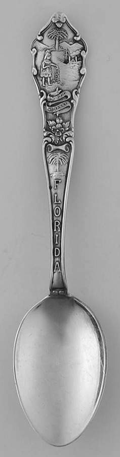 Florida Souvenir Spoon Jacksonville - No Box by Unknown Mfg Silver-1