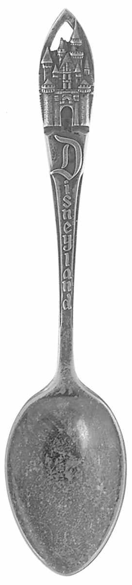 Florida Souvenir Spoon Disneyland Castle Florida - No Box by Unknown Mfg Silver-1