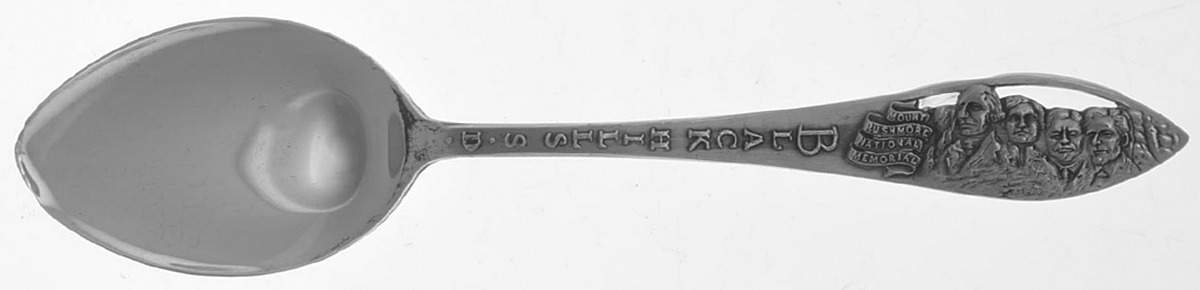 South Dakota Souvenir Spoon Blackhills-South Dakota - No Box by Unknown Mfg Silver-1