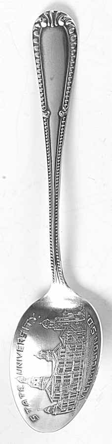 South Dakota Souvenir Spoon State University-Vermillion South Dakota - No Box by Unknown Mfg Silver-1