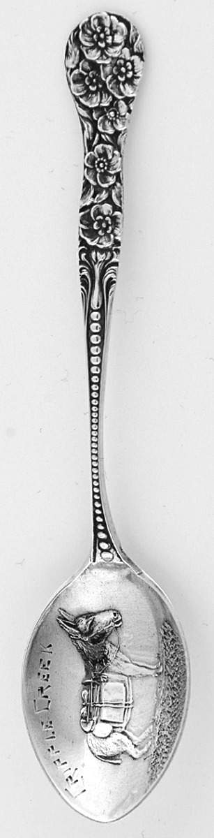 Colorado Souvenir Spoon Cripple Creek, Co - No Box by Unknown Mfg Silver-1