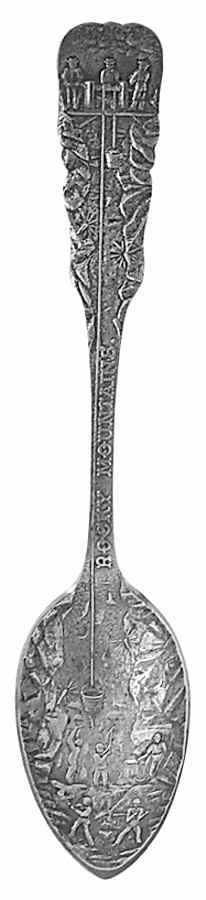 Colorado Souvenir Spoon Rocky Mountains - No Box by Unknown Mfg Silver-1