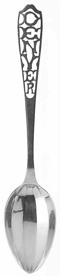 Colorado Souvenir Spoon Denver - No Box by Unknown Mfg Silver-1