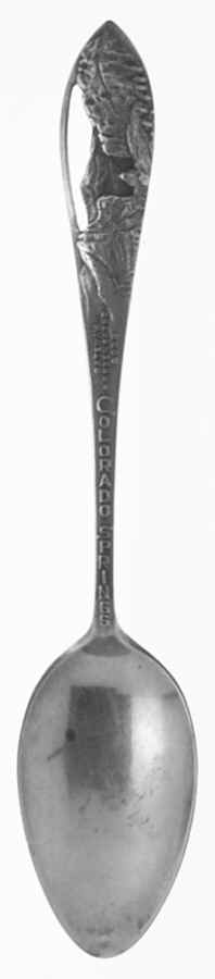 Colorado Souvenir Spoon Colorado Springs - No Box by Unknown Mfg Silver-1
