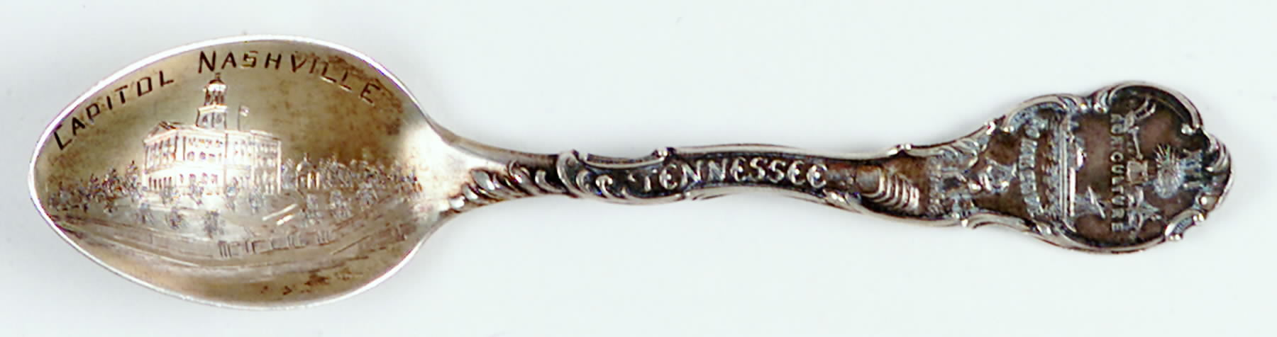 Tennessee Souvenir Spoon Capitol-Nashville - No Box by Unknown Mfg Silver-1
