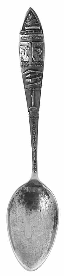 Tennessee Souvenir Spoon Chattanooga-Tennessee - No Box by Unknown Mfg Silver-1