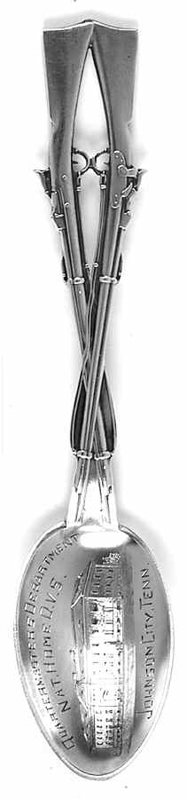 Tennessee Souvenir Spoon Rifle Handle-Teaspoon - No Box by Unknown Mfg Silver-1