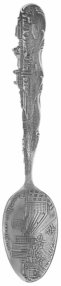 Tennessee Souvenir Spoon Lookout Mtn - No Box by Unknown Mfg Silver-1