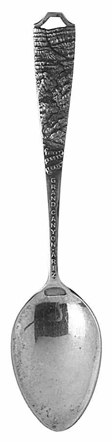Arizona Souvenir Spoon Bright Angel Tr-Grand Canyon - No Box by Unknown Mfg Silver-1