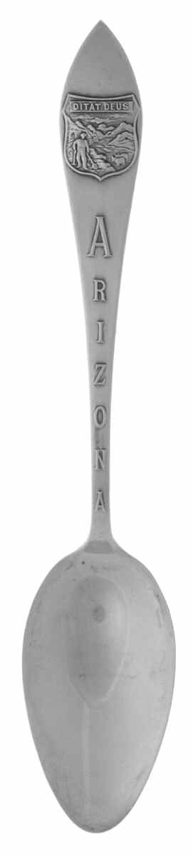 Arizona Souvenir Spoon State Seal Of Arizona - No Box by Unknown Mfg Silver-1