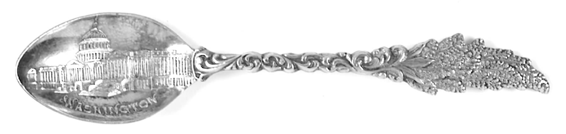 Washington D.C. Souvenir Spoon Capitol(Bowl) - No Box by Unknown Mfg Silver-1