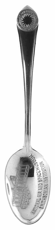 Washington D.C. Souvenir Spoon Air & Space Museum - No Box by Unknown Mfg Silver-1