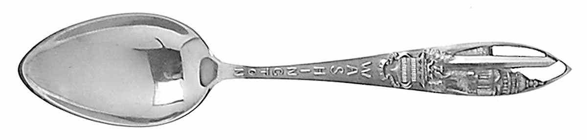 Washington D.C. Souvenir Spoon Washington Dc - No Box by Unknown Mfg Silver-1
