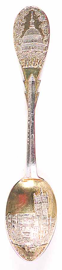 Washington D.C. Souvenir Spoon Soldiers Home - No Box by Unknown Mfg Silver-1