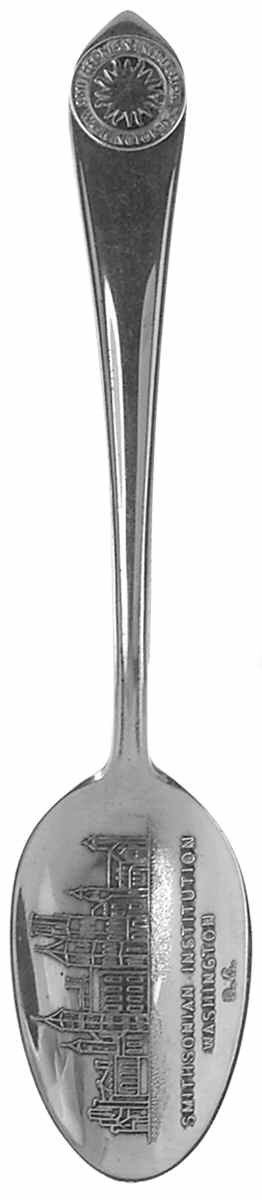 Washington D.C. Souvenir Spoon Smithsonian Institute - No Box by Unknown Mfg Silver-1