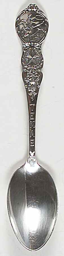 Texas Souvenir Spoon Texas - No Box by Unknown Mfg Silver-1