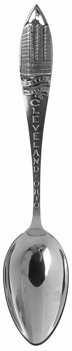 Ohio Souvenir Spoon Cleveland Ohio - No Box by Unknown Mfg Silver-1