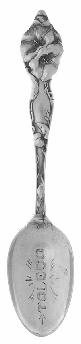 Ohio Souvenir Spoon Toledo - No Box by Unknown Mfg Silver-1
