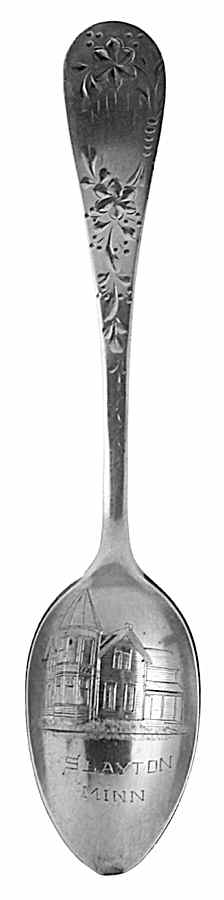 Minnesota Souvenir Spoon Slayton - No Box by Unknown Mfg Silver-1