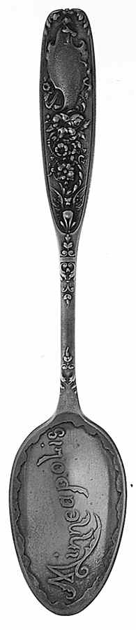 Minnesota Souvenir Spoon Minneapolis - No Box by Unknown Mfg Silver-1