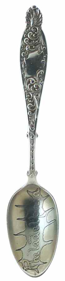 Pennsylvania Souvenir Spoon Philadelphia Pa - No Box by Unknown Mfg Silver-1
