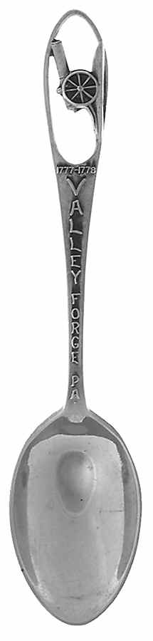 Pennsylvania Souvenir Spoon Valley Forge - No Box by Unknown Mfg Silver-1